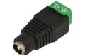 Socket; 2,5mm; DC power; 5,5mm; GDC22-55Sz; straight; for cable; screw; plastic