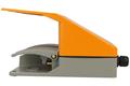 Switch; foot type; SFMS-15; ON-(ON); momentary; screw; 2 ways; 2 positions; dual; with guard; 10A; 250V AC; Howo; RoHS; yellow-grey; grey