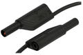 Test lead; MLS WS 100/2.5 SW  934088100; 2x banana plug; 4mm; 1m; PVC; 2,5mm2; black; 32A; 1000V; Hirschmann
