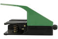 Przełącznik; nożny pedał; AFS13-2AG (SFMS-15); ON-(ON); monostabilny; śrubowe; 2 tory; 2 pozycje; z osłoną; podwójny; 15A; 220V AC; IP54; Aiks; RoHS; zielony; czarny