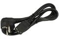 Cable; power supply; AK-PC-01C; IEC C13 IBM straight socket; CEE 7/7 angled plug; 1,5m; black; 3 cores; 0,75mm2; 10A; Akyga; PVC; round; stranded; Cu; RoHS