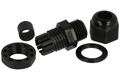 Cable gland; AG-12; polyamide; IP68; black; M12; 3÷6,5mm; 12,0mm; with metric thread; KSS Wiring; RoHS