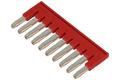 Insertion bridge; for DIN rail terminal blocks; FBS10; red; 10 ways; Phoenix Contact; RoHS