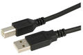 Cable; USB; USBA/B; USB-B plug; USB-A plug; 1,5m; round; PVC