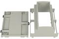 Enclosure; DIN rail mounting; ZD1006J; ABS; 107mm; 90mm; 65mm; light gray; Kradex; RoHS