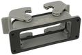 Connector housing; Han A; 09300160301; 16B; metal; straight; for panel; with double locking levers; low profile; silver; IP65; Harting; RoHS
