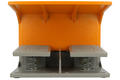 Switch; foot type; YDT1-16 (SFMS-15); ON-(ON); momentary; screw; 2 ways; 2 positions; dual; with guard; 15A; 220V AC; IP54; YUMO; RoHS; yellow-grey; grey