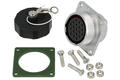 Socket; WF24K19ZZ1; 19 ways; solder; 0,75mm2; 9-10,5mm; WF24; for panel with bracket; 24mm; IP67; 5A; 500V; Weipu; RoHS