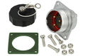 Plug; WF24J3ZZ1; 3 ways; solder; 2,5mm2; 9-10,5mm; WF24; for panel with bracket; 24mm; IP67; 25A; 500V; Weipu; RoHS