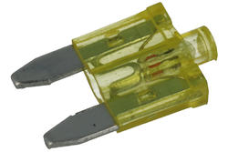 Fuse; M-F-Y20LED; automotive; MINI 10,9mm; 20A; yellow; 32V DC; for socket; RoHS