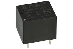 Przekaźnik; elektromagnetyczny miniaturowy; AZ943-1CH-12DE; 12V; DC; 1 styk przełączny; 10A; 277V AC; 10A; 30V DC; do druku (PCB); Zettler; RoHS