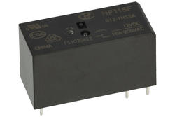 Przekaźnik; elektromagnetyczny miniaturowy; HF115F-012-1HS3A; 12V; DC; 1 styk zwierny; 16A; 250V AC; do druku (PCB); do gniazda; Hongfa; RoHS