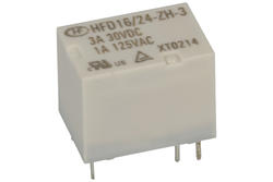 Relay; electromagnetic miniature; HFD16-024-ZH-3  (HFD41); 24V; DC; SPDT; 1A; 240V AC; 1A; 30V DC; PCB trough hole; Hongfa; RoHS