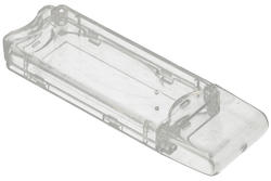 Enclosure; for instruments; handheld; G1901C; polycarbonate; 71mm; 23mm; 8,7mm; natural; snap; RoHS; Gainta