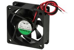 Fan; EE60251S1-1000U-999; 60x60x25mm; slide bearing; 12V; DC; 1,56W; 39,72m3/h; 27dB; 122mA; 4500RPM; 2 wires; Sunon; RoHS; 4,5÷13,8V; 300mm