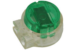 Connector; instalation; UG; 2 ways; 6mm; for cable; straight; crimped; 0,4÷0,9mm2; clear; green