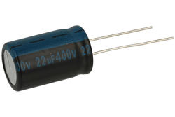 Kondensator; elektrolityczny; 22uF; 400V; TK; TKR220M2GI20M; fi 12,5x20mm; 5mm; przewlekany (THT); luzem; Jamicon; RoHS