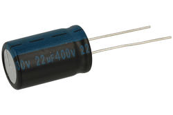 Capacitor; electrolytic; 22uF; 400V; TK; TKR220M2GI20M; diam.12,5x20mm; 5mm; through-hole (THT); bulk; Jamicon; RoHS