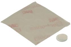 Rubber feet; fi8; silicon; transparent; 8x2mm; hemispherical; self-adhesive; RoHS