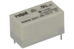 Przekaźnik; elektromagnetyczny miniaturowy; RM40-3021-85-1012; 12V; DC; 1 styk zwierny; 8A; 250V AC; 30V DC; do druku (PCB); Relpol; RoHS