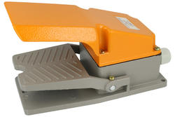 Switch; foot type; LT4 (SFMP-1); ON-(ON); momentary; screw; 1 way; 2 positions; with guard; 10A; 250V AC; YUMO; RoHS; yellow; yellow