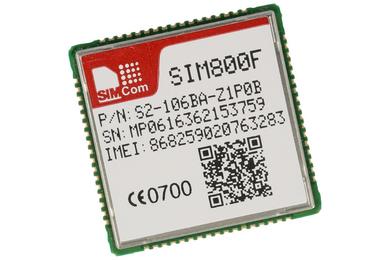 Module; GPRS; GSM; SIM800F; 850/900/1800/1900MHz; Simcom; surface mounted (SMD)