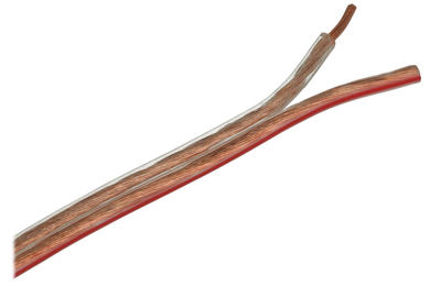 Przewód; głośnikowy; TLgYp; 2x0,35mm2; linka; Cu; transparentny; PVC; płaski; 50V; szpula 100m; Elektrokabel; RoHS