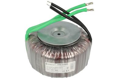 Transformator; toroidalny; TTS600/D 230/24V; 600VA; 230V; 24V; 25A; przewody; Breve Transformator; toroidalny; TTS600/D 230/24V; 600VA; 230V; 24V; 25A; przewody; Breve