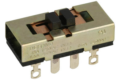 Switch; slide; DSG-2316; ON-OFF-ON; solder; 3 positions; 1 way; 42mm; 14mm; 13mm; 5mm; 8A; 250V AC; can be screwed