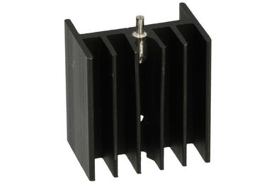 Heatsink; V7142/2,5-1p; with solder pin; with hole; blackened; 25mm; H; 13K/W; 23mm; 16mm