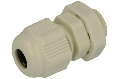 Cable gland; PG07; nylon; IP68; beige; PG7; 3,5÷6mm; 12,5mm; with PG type thread; RoHS