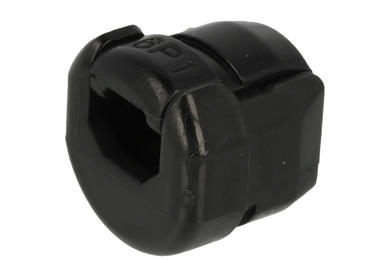 Grommet; SR-6P1; nylon; black; 7,4÷8,2mm; 15,9mm; for round cable; RoHS
