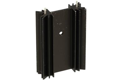 Heatsink; SK104/5; with hole; with 2 solder pins; blackened; 50mm; H; 8,5K/W; 33,6mm; 11,7mm