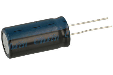 Capacitor; electrolytic; 4700uF; 25V; TK; TKP472M1EKDBM; diam.16x31,5mm; 7,5mm; through-hole (THT); tape; Jamicon; RoHS