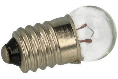 Bulb; L-9590; E10; globular; white; 50mA; 6V; DC; 0,3W; 12x24mm; RoHS