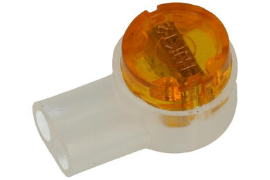 Connector; instalation; UY2; 2 ways; 6mm; for cable; straight; crimped; 0,4÷0,9mm2; yellow; clear