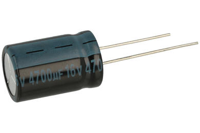 Kondensator; elektrolityczny; 4700uF; 16V; TK; TKR472M1CK25M; fi 16x25mm; 7,5mm; przewlekany (THT); luzem; Jamicon; RoHS