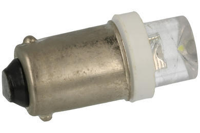 Bulb; LED; BA9S-T4W; bayonet BA9S; tubular; white; (cold) 6500K; 6÷8lm; 170; 24V; DC; 0,2W; 180°; 10x28mm
