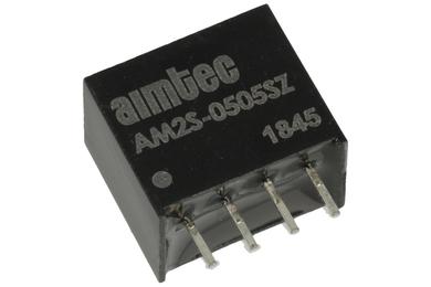 Power Inverter; AM2S-0505SZ; DC/DC converter; 5V (4,5÷5,5)V; DC; 5V; DC; 400mA; 2W; insulated; 1kV; SIL4; through hole (THT); Aimtec; RoHS