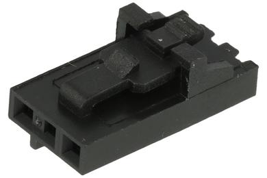 Socket; NCDG-03; 250V; 2,5A; RoHS; 3 ways; Ninigi; black; straight; through hole; signal; plastic; tinned; latch; 2,54mm; 1x3