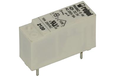 Relay; electromagnetic miniature; RM96-1021-35-1005; 5V; DC; SPST NO; 8A; 250V AC; 8A; 24V DC; PCB trough hole; Relpol