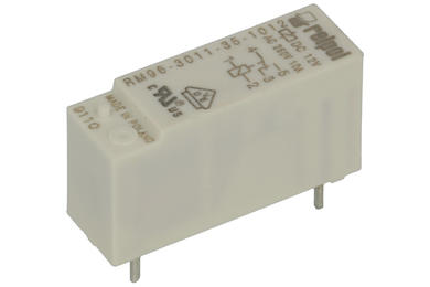 Relay; electromagnetic miniature; RM96-3011-35-1012; 12V; DC; SPDT; 8A; 250V AC; 8A; 24V DC; PCB trough hole; for socket; Relpol; RoHS