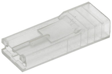 Connector cover; 6,3x0,8mm; flat female; uninsulated; OKW6,3; clear; straight; 1 way; TE Connectivity