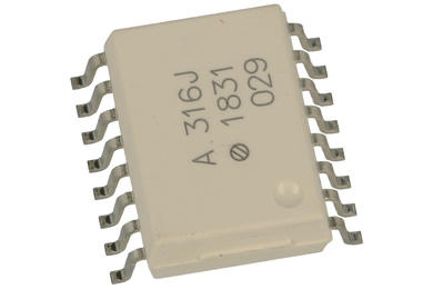 Optocoupler; HCPL-316J-000E; SOP16W; surface mounted; 3,75kV; Avago; RoHS