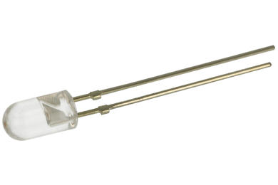 Dioda LED; Q500500YH4D; 5mm; zielony; Światłość: 550mcd; 30°; przezroczysta; 2,1V; 30mA; 590nm; przewlekany (THT)