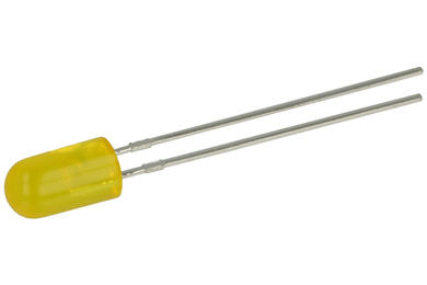 LED; L-1503YD; 5mm; yellow; Light: 5÷20mcd; 60°; yellow; diffused; without flange; 2,1V; 30mA; 588nm; through hole; Kingbright; RoHS