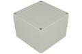 Enclosure; multipurpose; ZP105.105.75JH TM; ABS; 105mm; 105mm; 75mm; IP65; light gray; with brass bushing; hermetic; Kradex; RoHS