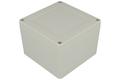 Enclosure; multipurpose; ZP105.105.75JH TM; ABS; 105mm; 105mm; 75mm; IP65; light gray; with brass bushing; hermetic; Kradex; RoHS