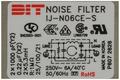 Wtyk; zasilające AC; IEC C14 IBM; IJ-N06CE-S; proste; na panel; przykręcane; moduł z filtrem; 6A; 250V; z przewodem 0,2m; RoHS