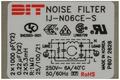 Wtyk; zasilające AC; IEC C14 IBM; IJ-N06CE-S; proste; na panel; przykręcane; moduł z filtrem; 6A; 250V; z przewodem 0,2m; RoHS